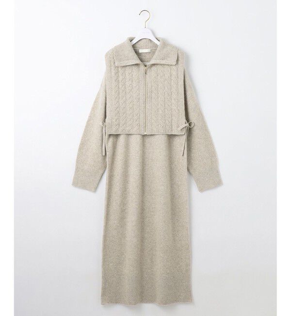 ANY SIS「【2WAY】ケーブルベストSETニット ワンピース」|ワンピース|