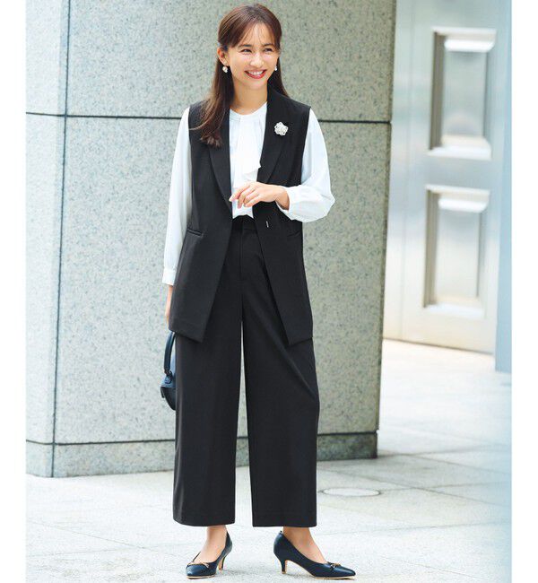 ANY SIS「【洗える】セレモニーダブルクロス ジレ」|その他|