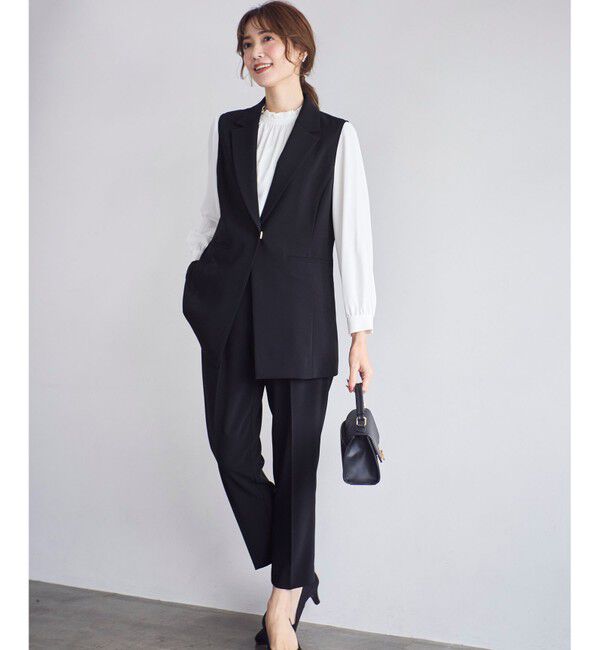 ANY SIS「【洗える】セレモニーダブルクロス ジレ」|その他|