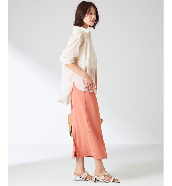 ANY SIS「【洗える】リネンライクシアーローン ブラウス」|シャツ・ブラウス|