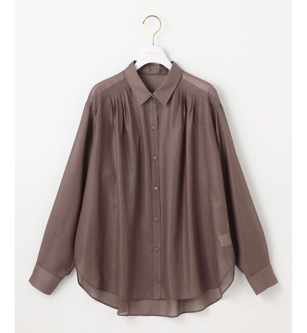 ANY SIS「【洗える】リネンライクシアーローン ブラウス」|シャツ・ブラウス|