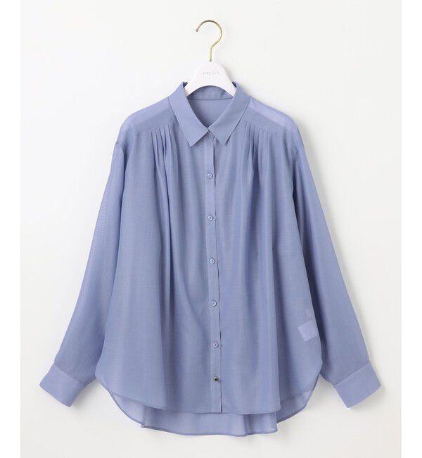 ANY SIS「【洗える】リネンライクシアーローン ブラウス」|シャツ・ブラウス|
