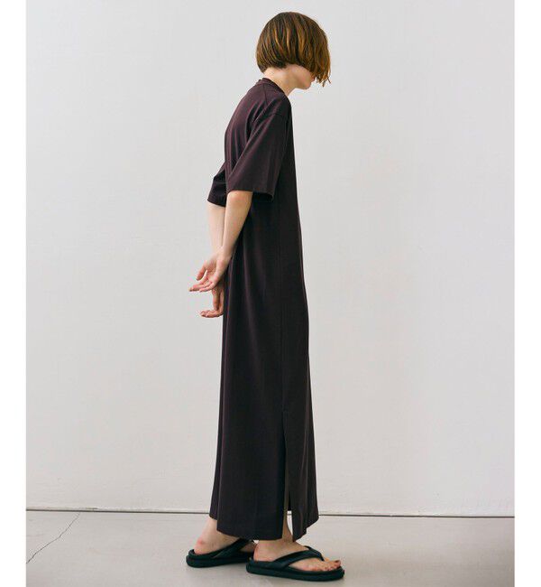 BEIGE,「【BEIGE,ecru/WEB限定・洗える】JERSEY STITCH / コットンAラインワンピース」|ワンピース|