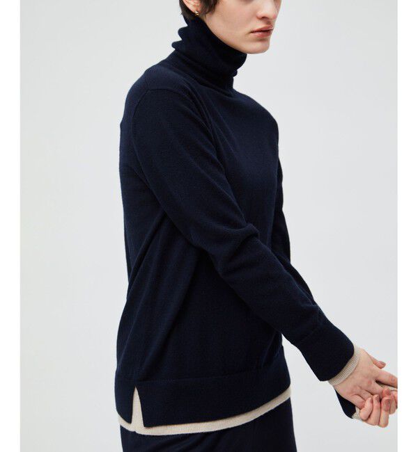 BEIGE,「【洗える】POMPE / ウールカシミヤタートルネックニット」|ニット・セーター|