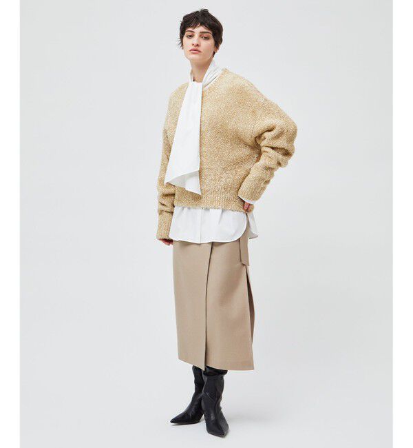 BEIGE,「【洗える】CROIX / コットンボウタイブラウス」|シャツ・ブラウス|