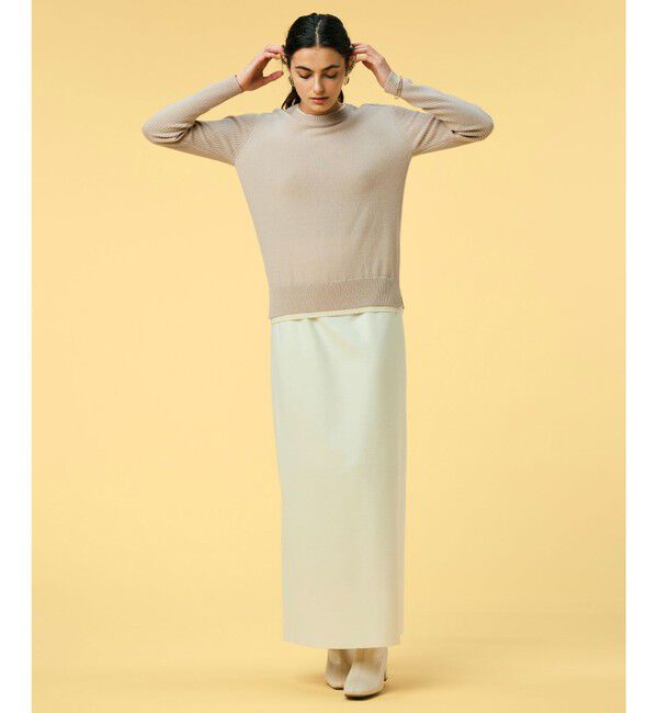 BEIGE,「MONTAIGNE / ウールロングスカート」|スカート|