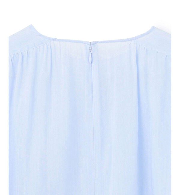 BEIGE,「【洗える】PAULINE / タックギャザーリネンボリュームブラウス」|シャツ・ブラウス|