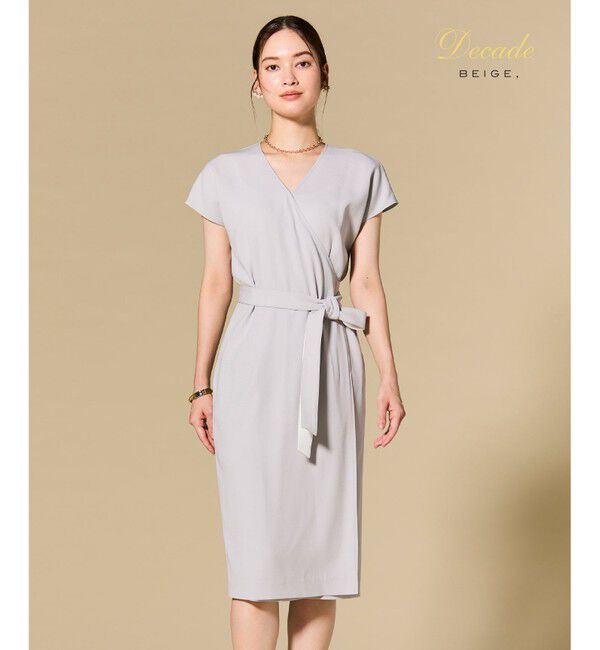 BEIGE,「【セットアップ対応】CINDY / ラップドレス」|ワンピース|L.Gray