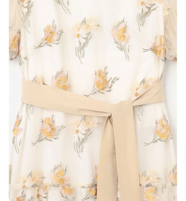 GRACE CONTINENTAL「レトロフラワー刺繍ワンピース」|ワンピース|