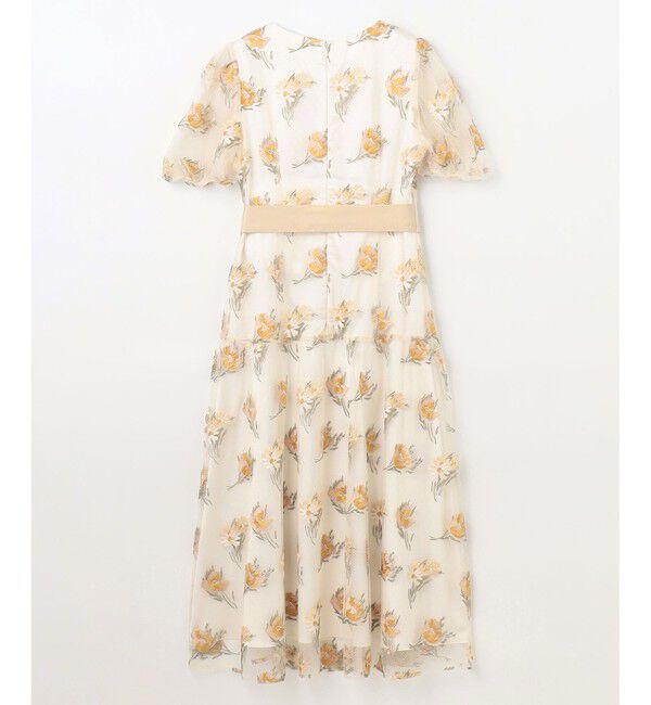 GRACE CONTINENTAL「レトロフラワー刺繍ワンピース」|ワンピース|