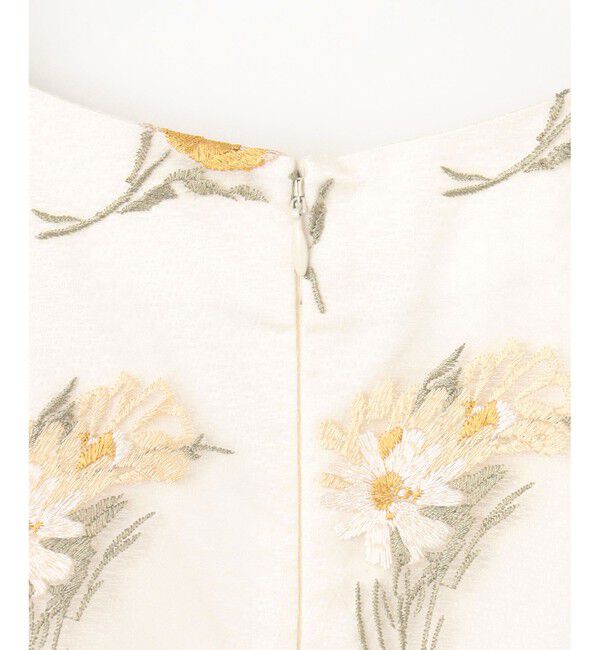 GRACE CONTINENTAL「レトロフラワー刺繍ワンピース」|ワンピース|