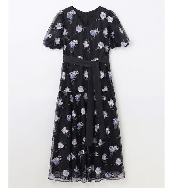 GRACE CONTINENTAL「レトロフラワー刺繍ワンピース」|ワンピース|