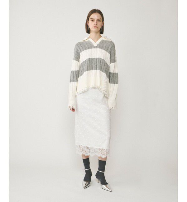 Diagram「アランポロニットトップ」|ニット・セーター|