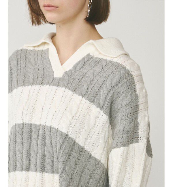 Diagram「アランポロニットトップ」|ニット・セーター|