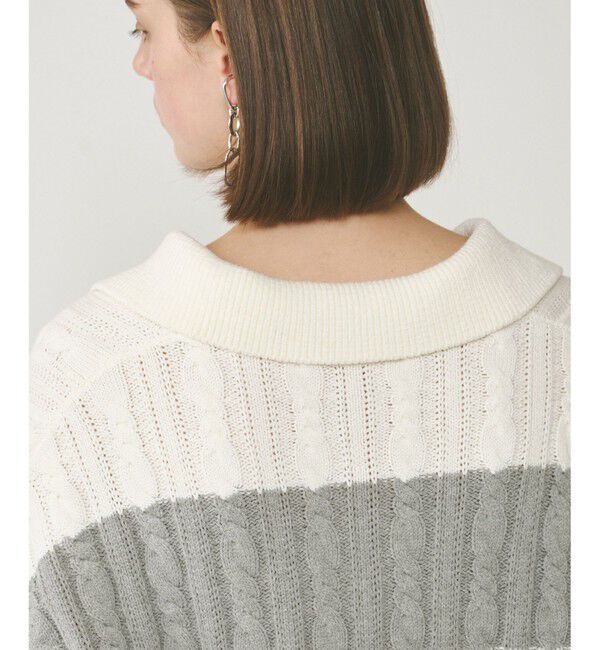 Diagram「アランポロニットトップ」|ニット・セーター|