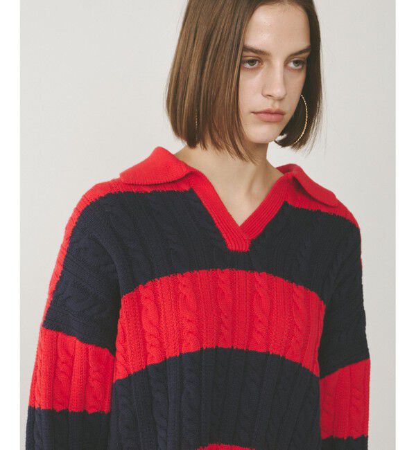 Diagram「アランポロニットトップ」|ニット・セーター|