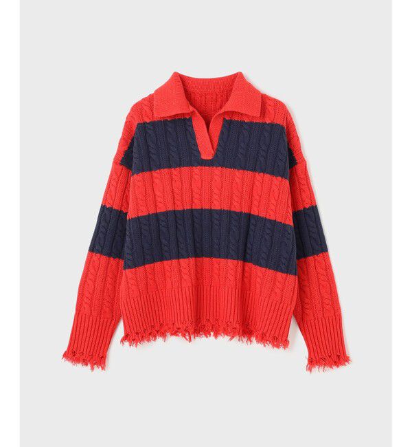 Diagram「アランポロニットトップ」|ニット・セーター|