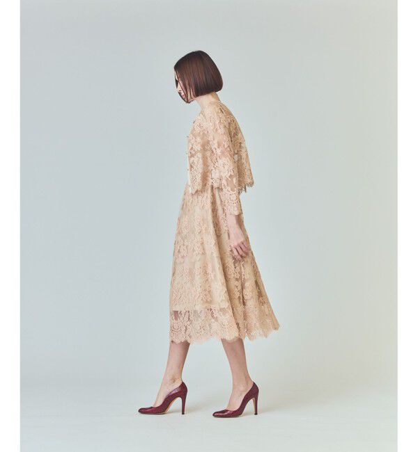  「リバーレースジャケット」|ノーカラージャケット|