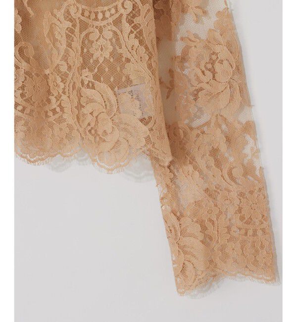  「リバーレースジャケット」|ノーカラージャケット|