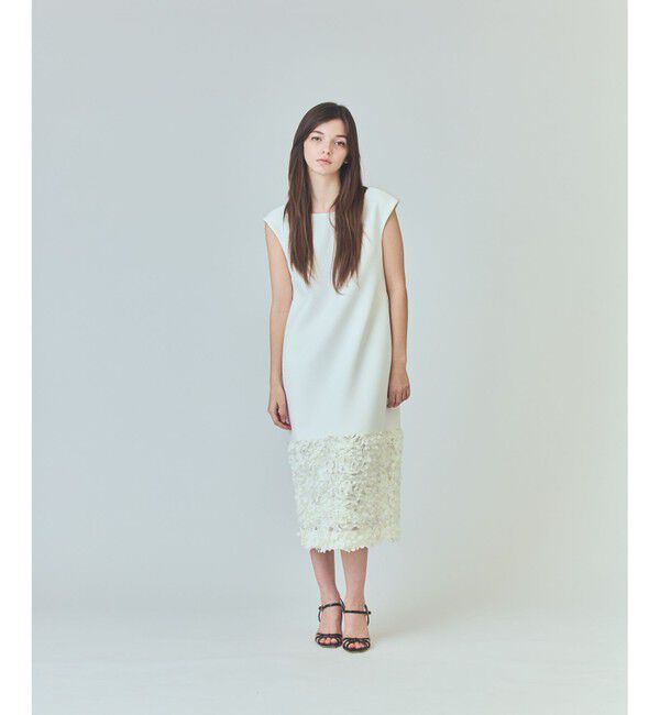  「フラワーチュール切替ドレス」|ドレス|