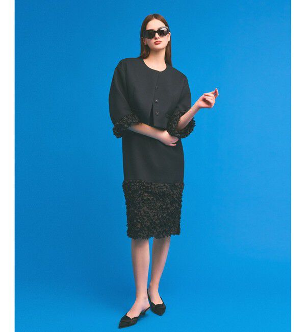  「フラワーチュール切替ドレス」|ドレス|