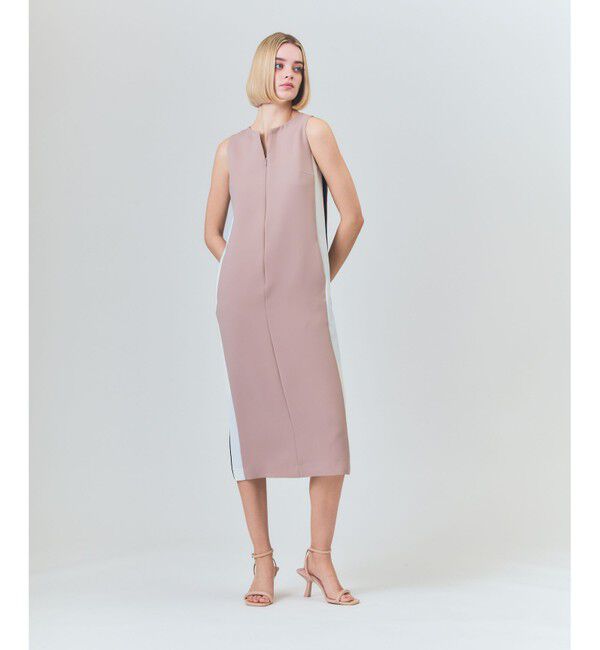 Grace Class「ケープレイヤードドレス」|ワンピース|ベージュ