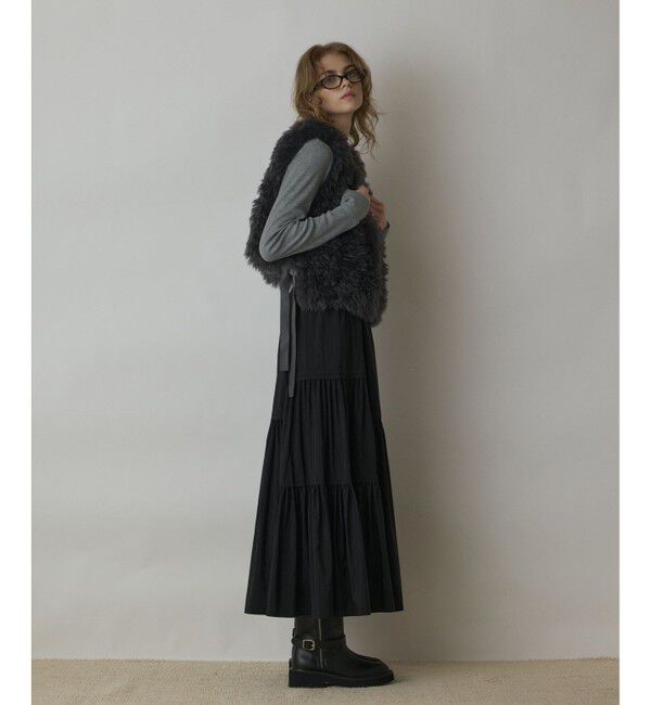 GRACE CONTINENTAL「ショ－トファ－ジレ」|その他|チャコール