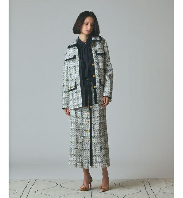 Grace Class「トリミングツイードショートコート」|その他|