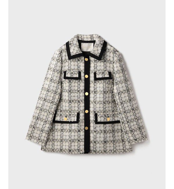 Grace Class「トリミングツイードショートコート」|その他|