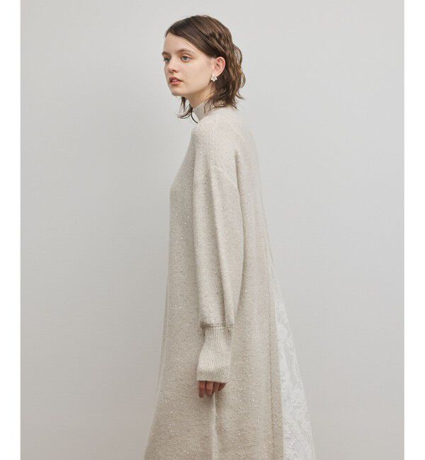 GRACE CONTINENTAL「スパンコールニットワンピース」|ワンピース|