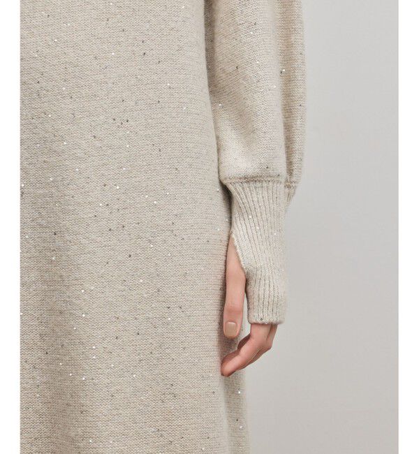 GRACE CONTINENTAL「スパンコールニットワンピース」|ワンピース|