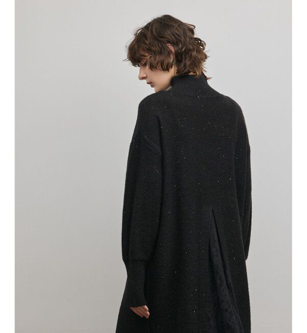 GRACE CONTINENTAL「スパンコールニットワンピース」|ワンピース|ブラック