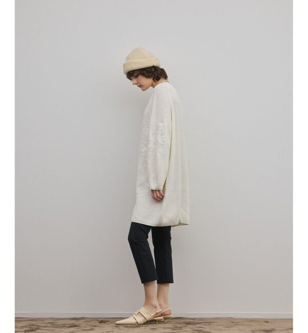 GRACE CONTINENTAL「エンブロイダリーニットワンピース」|ワンピース|