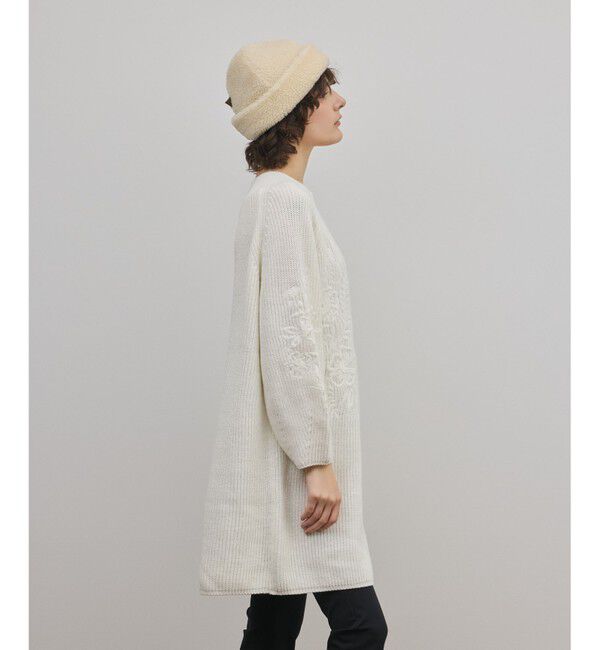 GRACE CONTINENTAL「エンブロイダリーニットワンピース」|ワンピース|