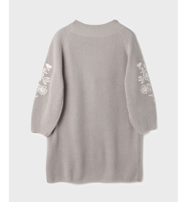 GRACE CONTINENTAL「エンブロイダリーニットワンピース」|ワンピース|