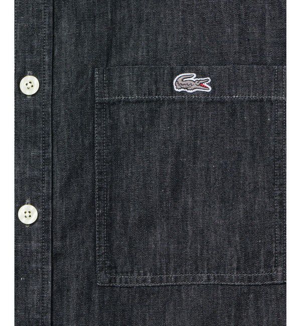 LACOSTE「コットンリネンデニムシャツジャケット」|シャツ・ブラウス|