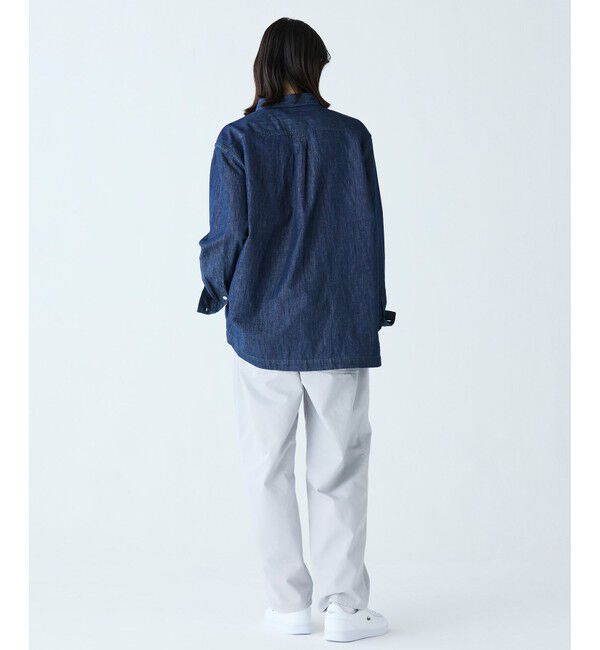 LACOSTE「コットンリネンデニムシャツジャケット」|シャツ・ブラウス|