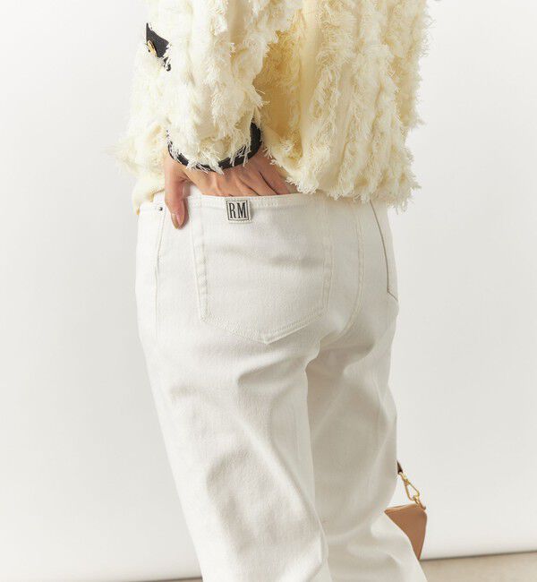 Rie Miller「【RM denim】スリットクロップドハイウエストデニム」|デニム|