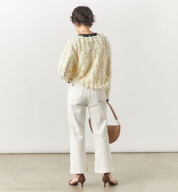 Rie Miller「【RM denim】スリットクロップドハイウエストデニム」|デニム|