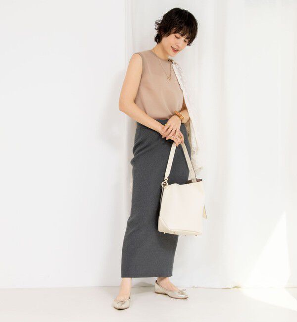 NOLLEY'S「《アンサンブル対応》ハーフシアーノースリーブプルオーバーニット」|ニット・セーター|