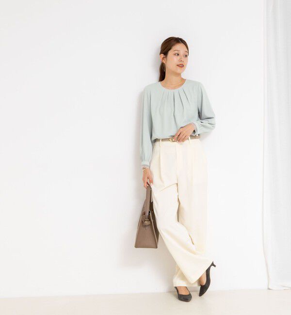 NOLLEY'S「ウォッシャブル裏起毛イージーワイドパンツ」|その他|