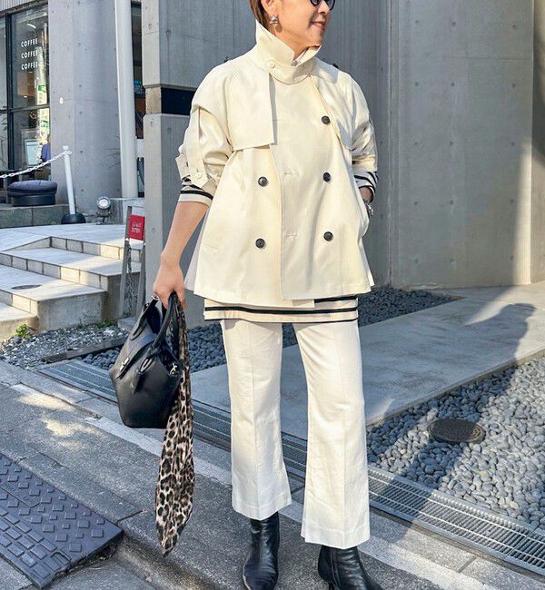 Rie Miller「【RM denim】スリットクロップドセンタープレスデニム」|デニム|