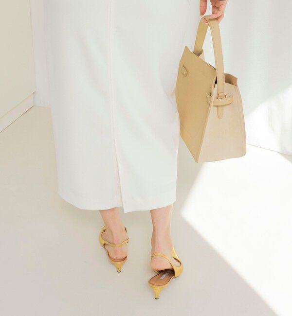 NOLLEY'S「ウォッシャブルニットジョーゼットタイトスカート」|タイト|