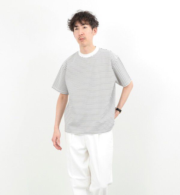 NOLLEY'S goodman「シルケットボーダーTシャツ / クルーネック / 26SS」|Tシャツ・カットソー|