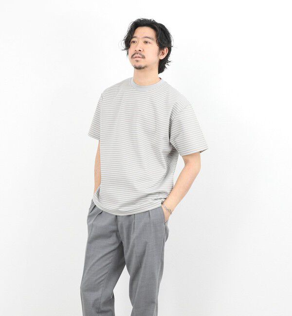 NOLLEY'S goodman「シルケットボーダーTシャツ / クルーネック / 26SS」|Tシャツ・カットソー|