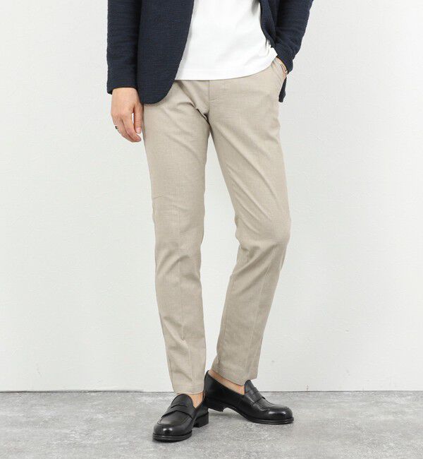 NOLLEY'S goodman「《ビジカジ対応》綿麻COOLMAX スリムフィットパンツ 26SS」|チノ|