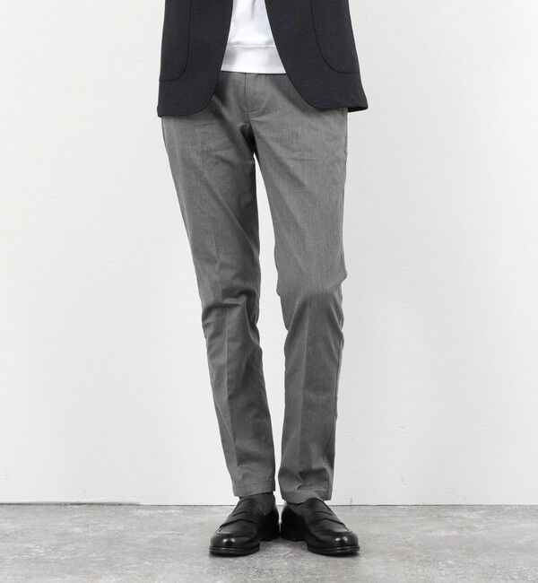 NOLLEY'S goodman「《ビジカジ対応》綿麻COOLMAX スリムフィットパンツ 26SS」|チノ|