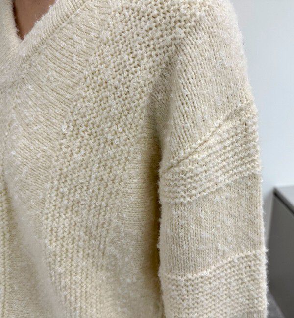 fredy emue「ブークレニットVネックプルオーバー」|ニット・セーター|