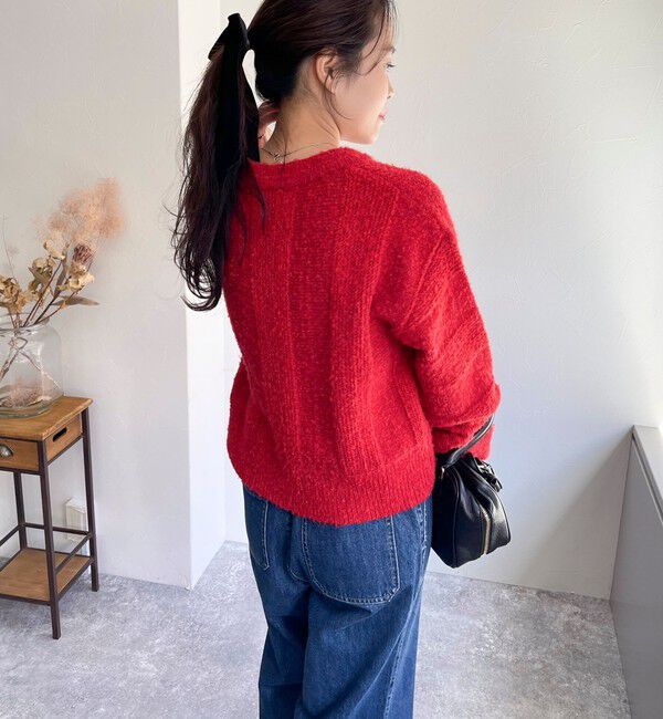 fredy emue「ブークレニットVネックプルオーバー」|ニット・セーター|