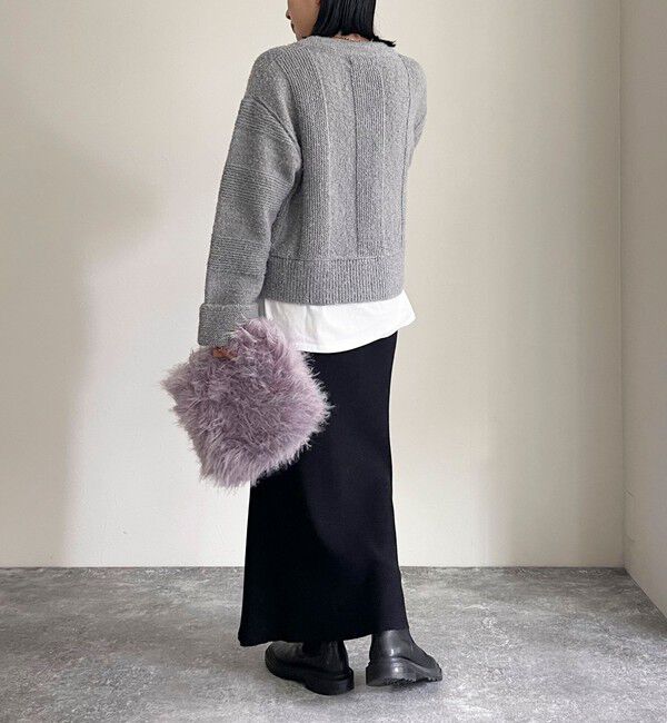 fredy emue「ブークレニットVネックプルオーバー」|ニット・セーター|